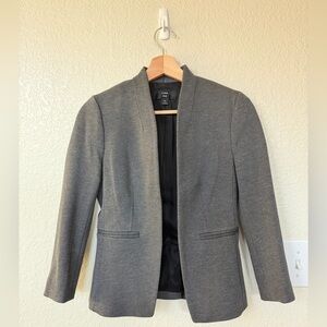 J. Crew Gray Open-Front Women's Blazer Jacket
